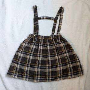 Mabo Plaid Pinafore Dress, size 8/9
